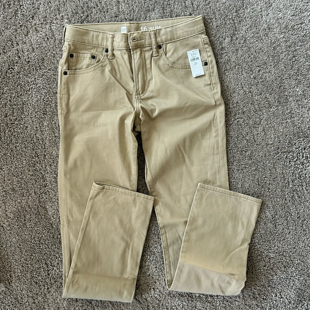Gap boys denim khaki jeans